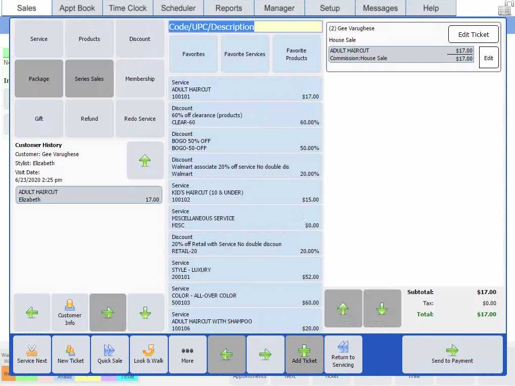 POS Prepay step 3 checkout screen
