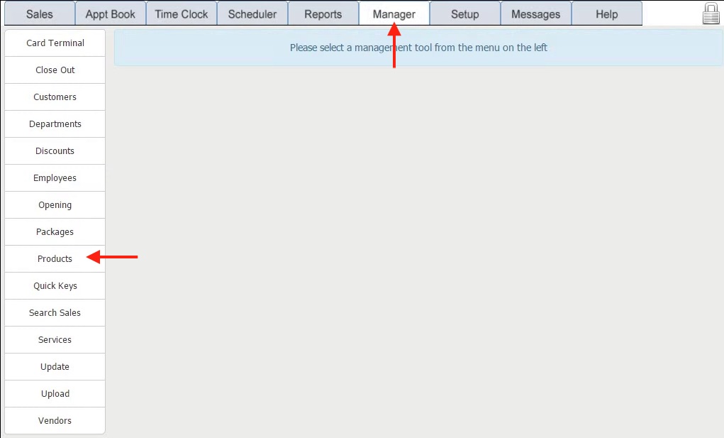 manager products